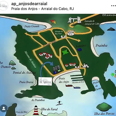Ap Anjos de Arraial - Residencial de frente para a Praia dos Anjos - Arraial do Cabo-2